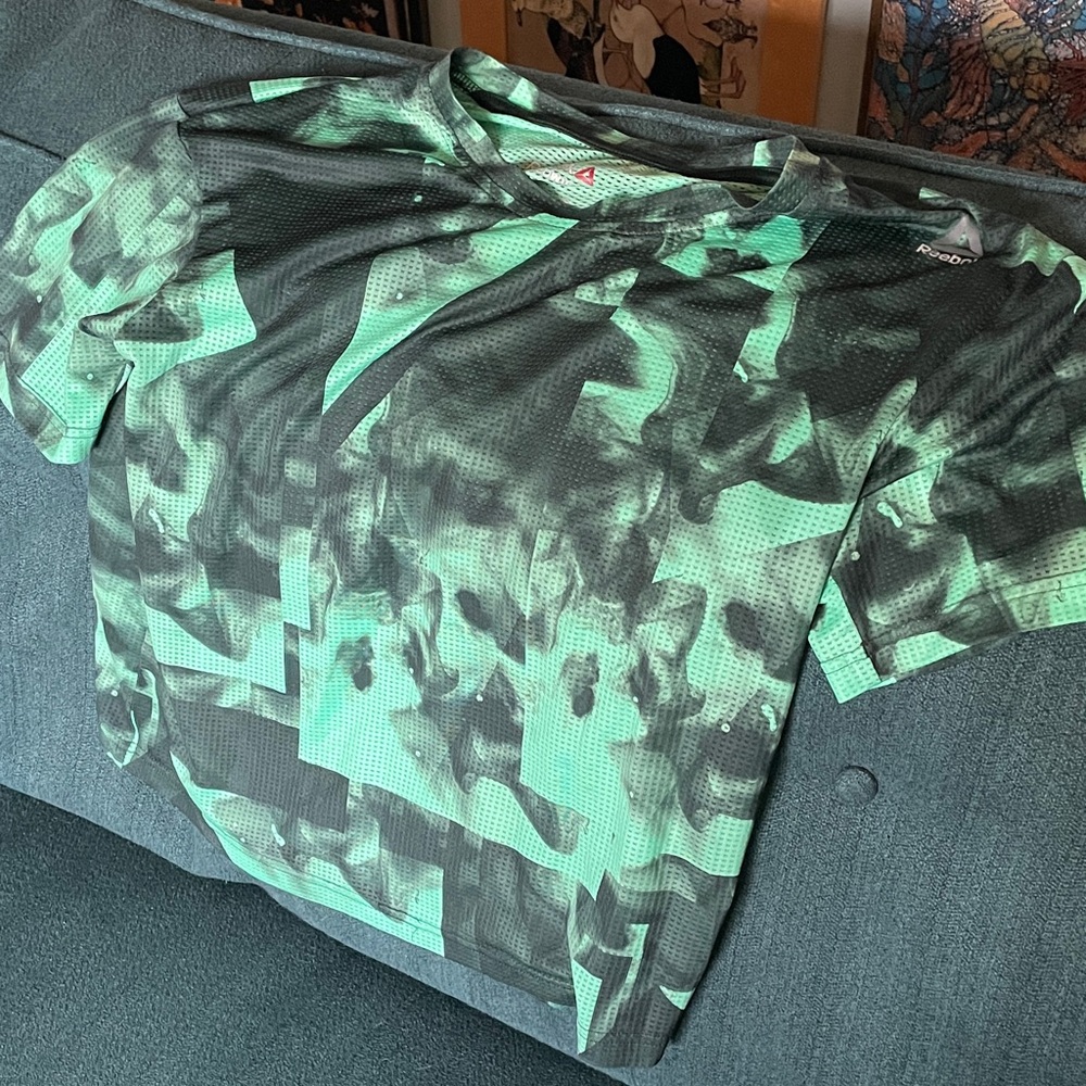 Reebok Green and Black speedwick Training Tee